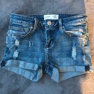 ripped jean shorts
